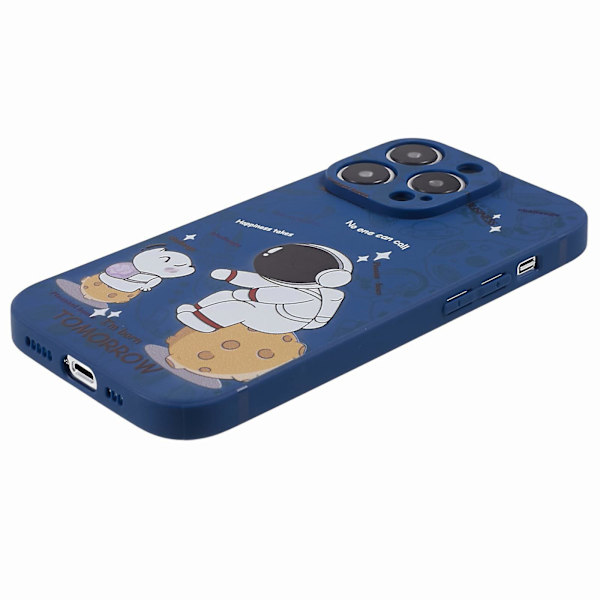 Tpu phone case för Iphone 14 Pro, mönsterutskrift anti-scratch cover Style B