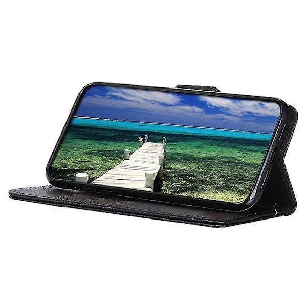 KHAZNEH PU Læder Wallet Cover med Stativ til Huawei Mate 60 Pro - Ko Læder Tekstur Multicolor Style A
