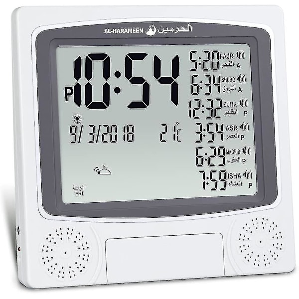 Azan Clock, bön Tidtabell Clock, muslimskt digitalt alarm