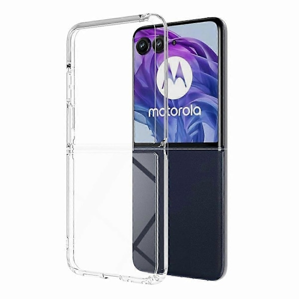 Motorola Razr+ 2025 -kotelo TPU + akryylinen kirkas puhelinkuori, integroitu muotoilu