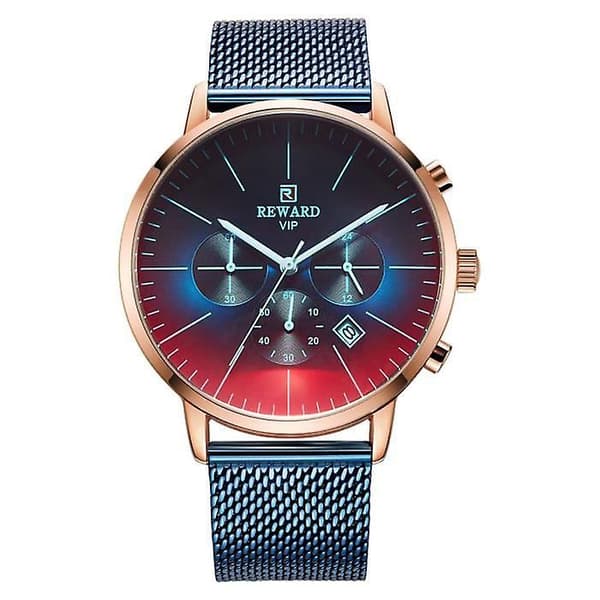Multifunktionellt armbandsur med mesh för män