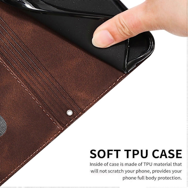 Til TECNO Camon 30 Pro 5G Mobiltelefon Etui Trekant Præget Læder Støtte Cover Multicolor Style E