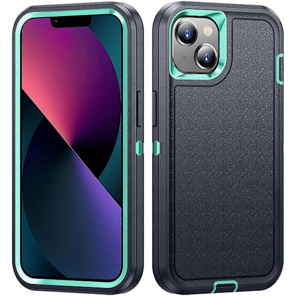 Til iPhone 13/14 Telefon Cover TPU+PC Stødsikker Beskyttelses Cover med Indvendigt EVA Papir Multicolor Style D
