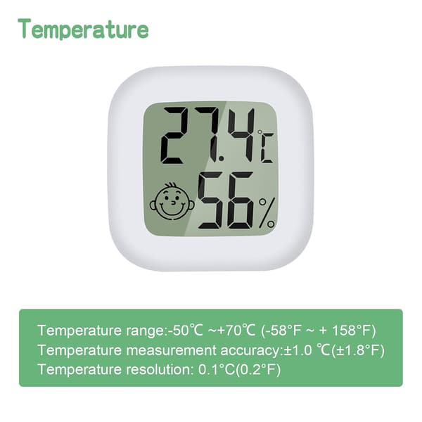 Nya Mini LCD Termometer Hygrometer Digital Temperatur Humidi inomhus