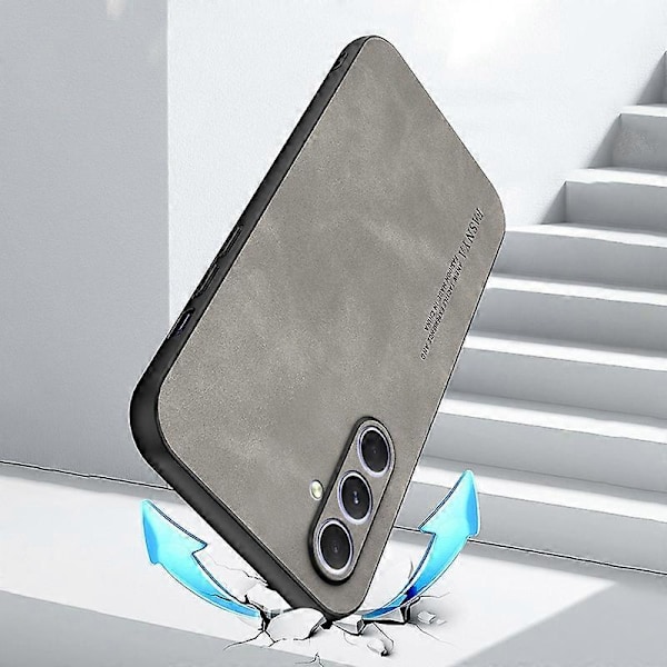 Til Samsung Galaxy A34 5G Slim Case Skin-Touch TPU+PU Smartphone Etui Multicolor Style B