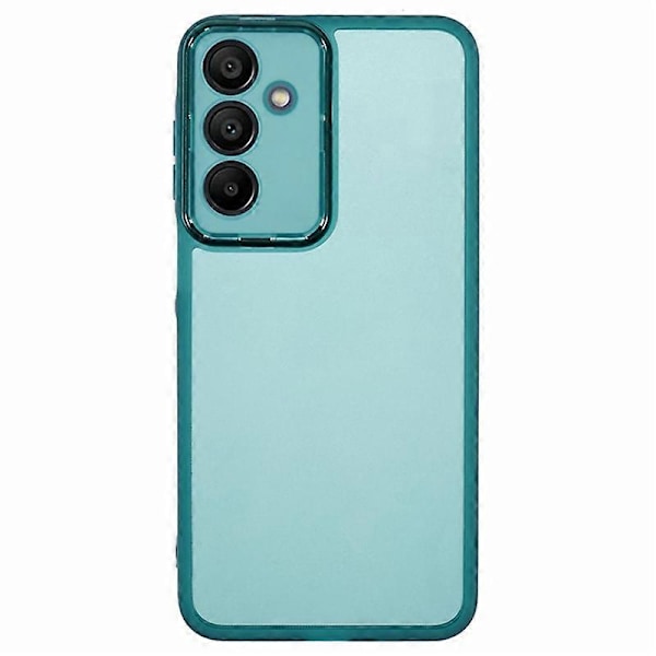 WANLONFENG DKSM -sarja Samsung Galaxy A16 5G/A16 4G -puhelimelle, sähköpinnoitettu kehys karkaistulla lasilla Multicolor Transparent Army Green