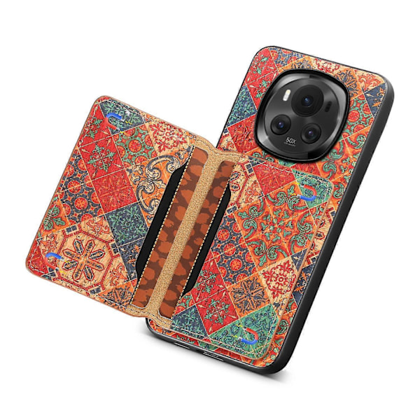 Skal för Honor Magic6 5G med Ställ Läder+PC+TPU Mobilskal