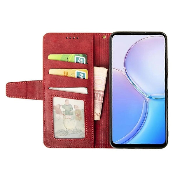 IDEWEI Läderfodral för Xiaomi 14 Ultra Kalvtextur Telefonplånboksfodral Multicolor Style D