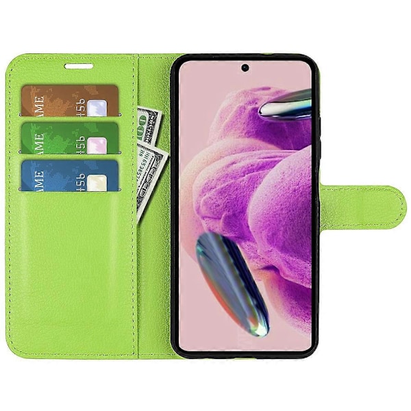 Til Xiaomi Redmi Note 12S 4G Litchi Tekstur Wallet Telefon Cover Stativ PU Læder Etui Multicolor Style F