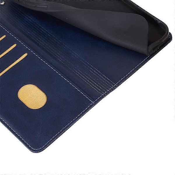 Motorola Edge 40 Neo 5G -puhelimen suojakotelo, iskunkestävä nahkainen puhelinkuori lompakolla ja jalustalla Multicolor Style D