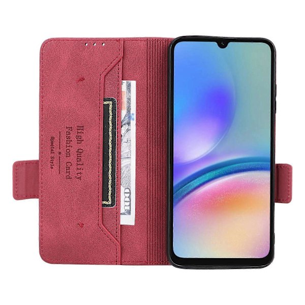 Samsung Galaxy A05s 4G -puhelinkotelo, laitteistokoristeinen PU-nahkainen suojakotelo Multicolor Style C