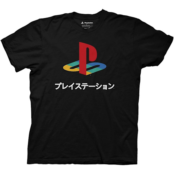 Playstation Logo Japansk Kanji T-shirt Black 3XL