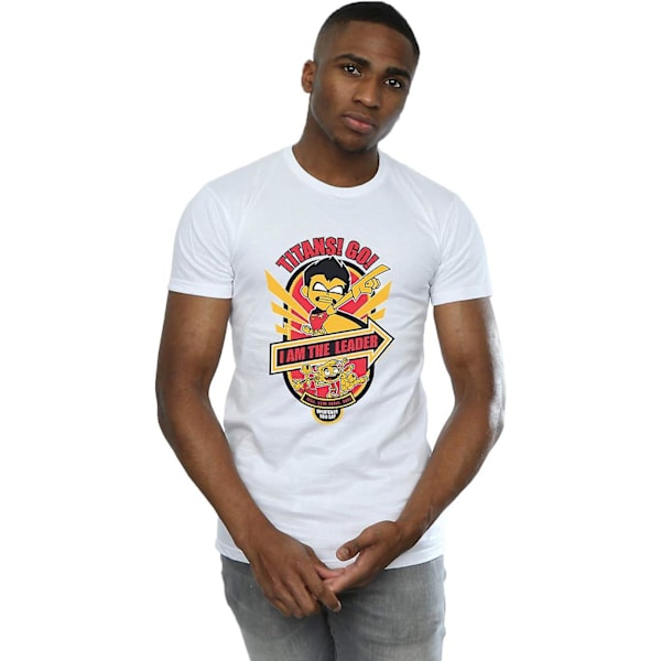 DC Comics Herr Teen Titans Go I Am The Leader T-shirt Vuxen S-3xl Txu168 White 3XL