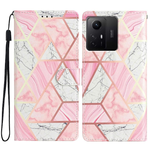 PU Læder Wallet Cover med Mønsterprint og Flip Stand til Xiaomi Redmi Note 12S 4G Multicolor Style F