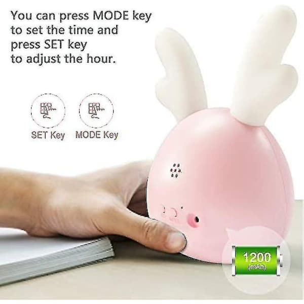 Little Wake Up Light Rabbit Pink Awakening Light Pink