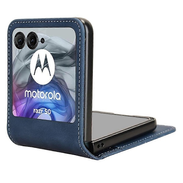 Motorola Razr 50 5G/Razr 2024 5G -puhelimen kotelo, irrotettava muotoilu, korttipaikka, nahka+PC-puhelinkuori Multicolor Style C