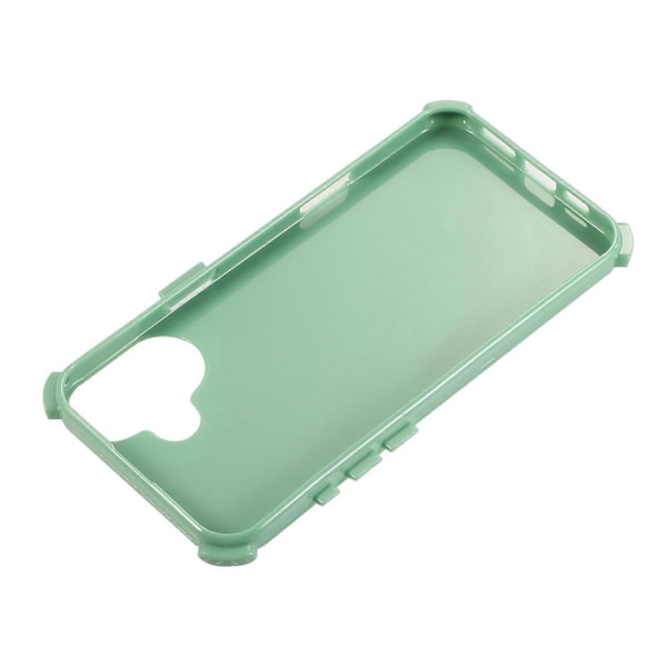 Skal till iPhone 16 3-i-1 Stöttåligt PC+TPU Telefonskal - Grön Multicolor Blackish Green