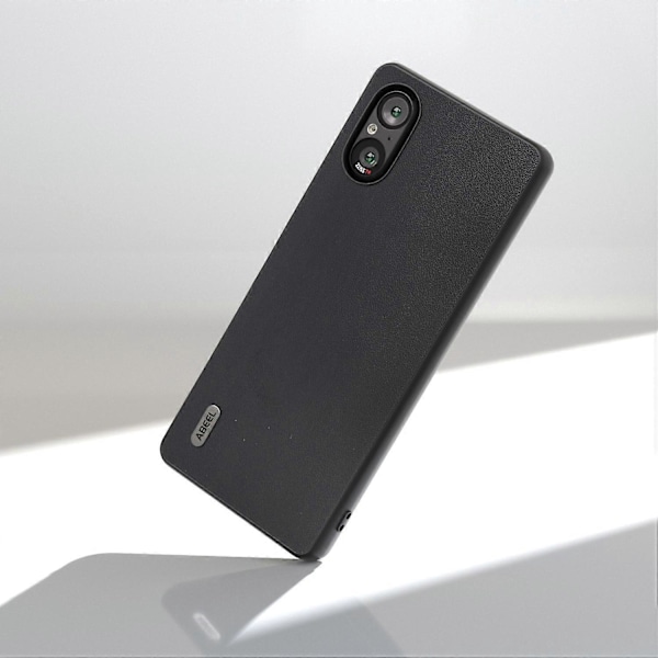 Til Sony Xperia 5 V Etui PU Læder+Hård PC Glat Beskyttelsescover Multicolor Style A