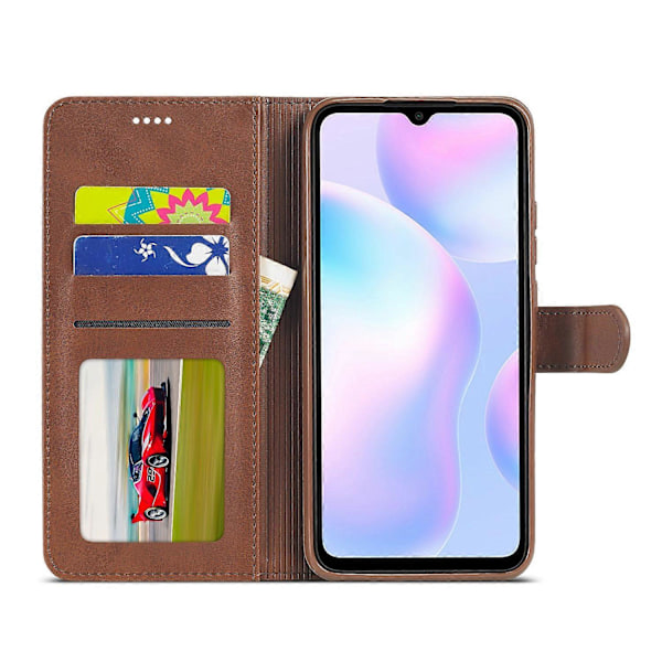 LC.IMEEKE Lommebok Stativ Lær Shell Telefon Deksel Etui for Samsung Galaxy A02/M02 (EU Versjon) Multicolor Style E
