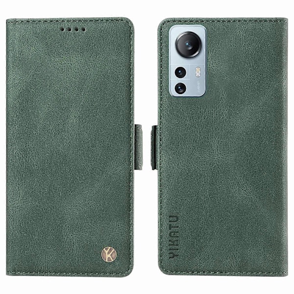 YIKATU YK-005 Xiaomi 12 Lite 5G -puhelimelle ihonmyötäinen PU-nahkainen suojakotelo jalustalla ja lompakolla Multicolor Style D