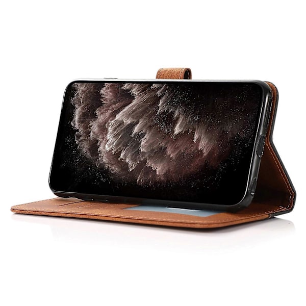 Fodral för Xiaomi 14T Färgskarvning Plånboksställ Läder Telefonfodral med Handledsrem Multicolor Style C