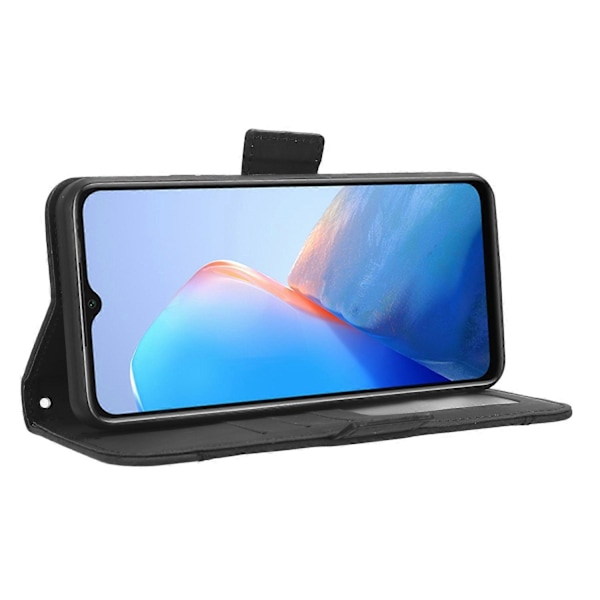 Til Infinix Smart 7 HD 4G X6516 Wallet Stand PU Læder Etui Multiple Kort Slots Telefon Cover Multicolor Style A