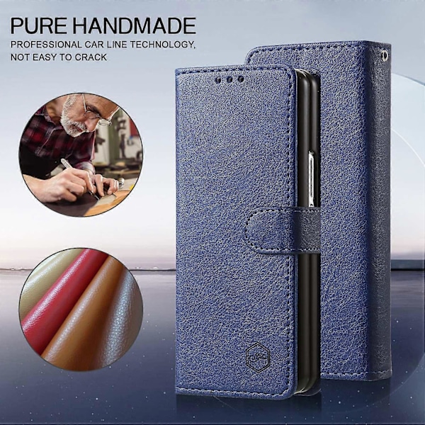 Skal för Samsung Galaxy Z Fold5 5G, enfärgat skyddande fodral PU-läder plånboksfodral Multicolor Style C