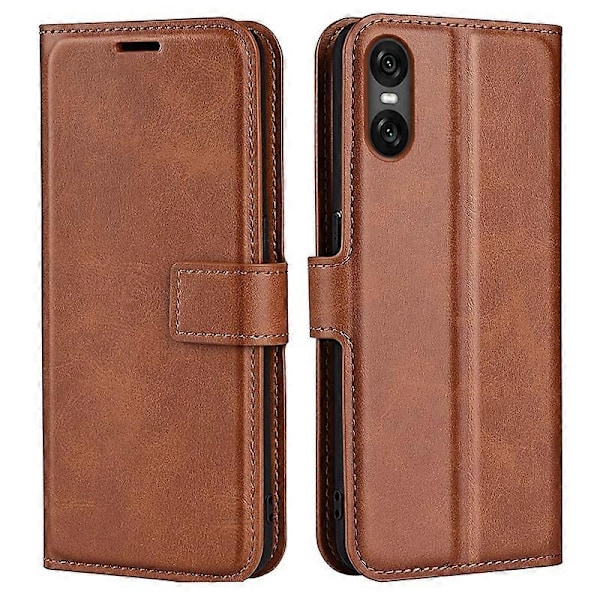 Plånboksfodral för Sony Xperia 10 VI, kalvtextur läder telefonfodral Multicolor Style F