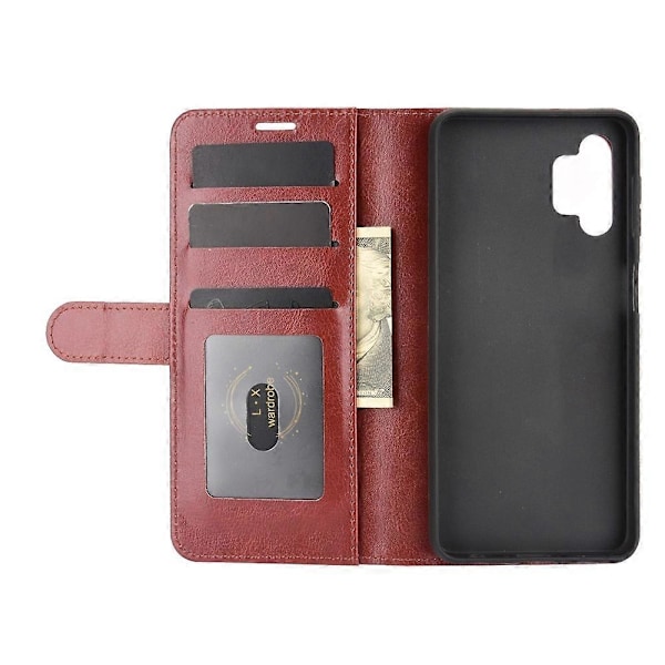 Wallet Design Læder Cover Stand Case til Samsung Galaxy A32 5G/M32 5G Multicolor Style B
