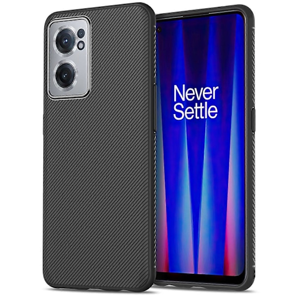 För OnePlus Nord CE 2 5G Jazz Series Twill Textur Ultra Slim TPU Skal Mobilskal