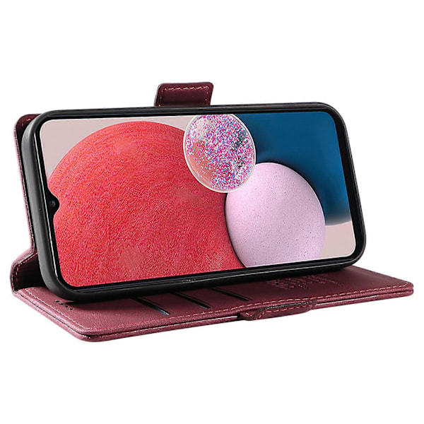 YIKATU YK-005 Lærdeksel til Samsung Galaxy A53 5G, hudvennlig telefonetui med lommebok og stativ Multicolor Style F