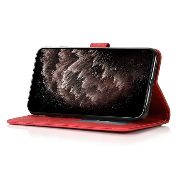 Til Xiaomi 14T Cover Farvesplejsning Tegnebog Stativ Læder Telefonetui med Håndledsrem Multicolor Style E