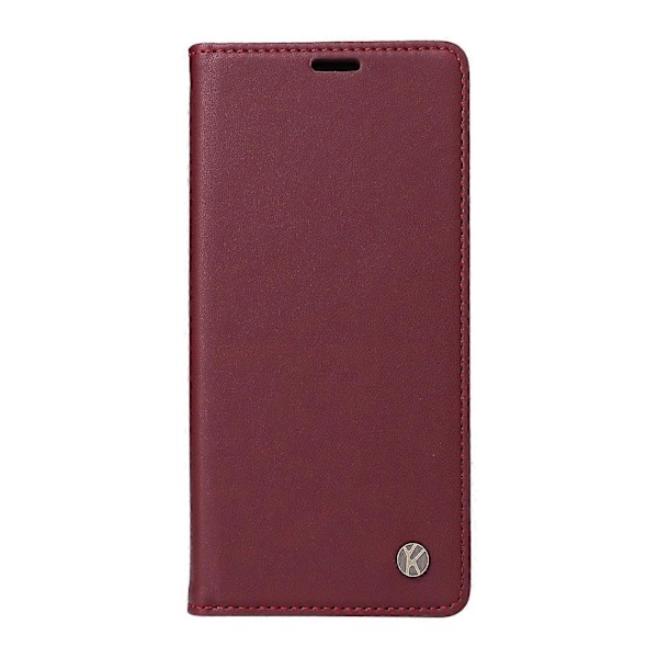 För Xiaomi Redmi Turbo 4 5G/Poco X7 Pro 5G Mobilskal YIKATU Magnetisk Stängning PU Läder Mobilskydd Multicolor Wine Red