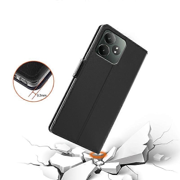 Realme GT Neo6 SE 5G / Neo6 5G -kotelo korttipidikkeellä ja peilillä, nahkainen puhelinkuori Multicolor Style A