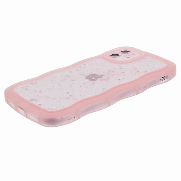 JTW-sarja iPhone 12 -puhelimelle, aaltoileva reuna, tähtipaljetteja, epoksipinnoitettu puhelinkotelo Multicolor Style A