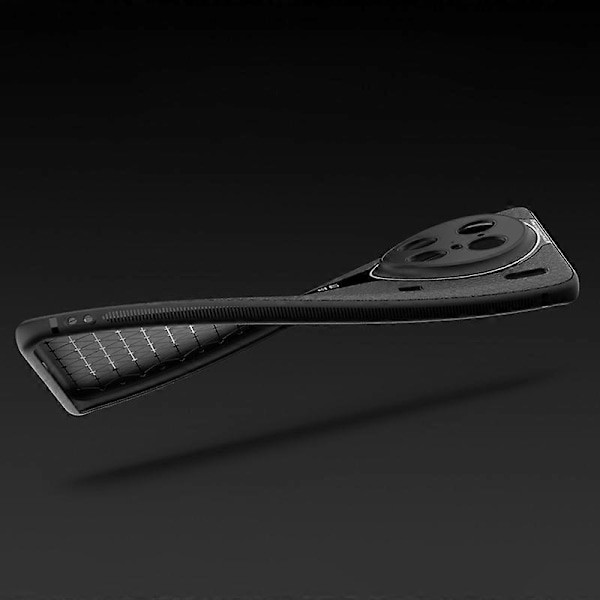 Q.COO Mobilskal för vivo X90 Pro 5G Läderbelagd TPU+Akrylskal med Halkskyddsränder Multicolor Red