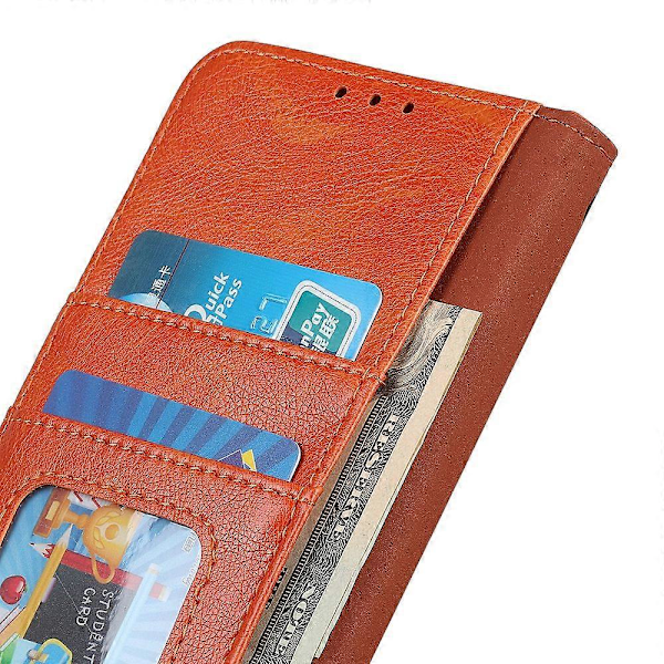 För Samsung Galaxy A05 4G Fodral Nappa Textur Delat Läder Vikbart Ställ Telefonskal Multicolor Style A