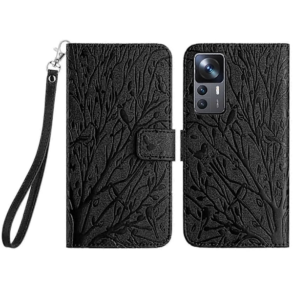 Xiaomi 12T 5G/Redmi K50 Ultra -kotelo lompakkoteline PU-nahkainen puhelinkuori Multicolor Style A