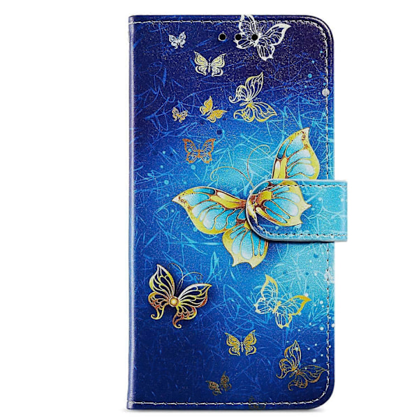 Samsung Galaxy A15 5G Kotelo Lompakko PU Nahka Kuvio Printti Puhelinkuori Multicolor Style Q