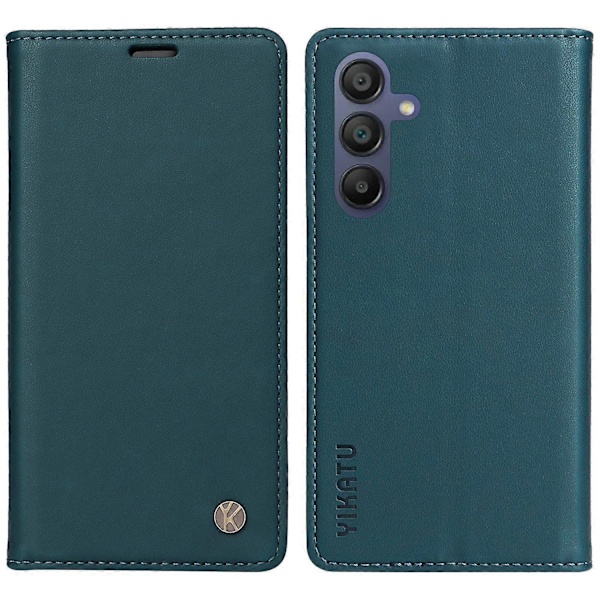 YIKATU YK-001 Fodral för Samsung Galaxy A26 5G/A16 4G Ställ Läder Telefonskal Stark Stängning Multicolor Green