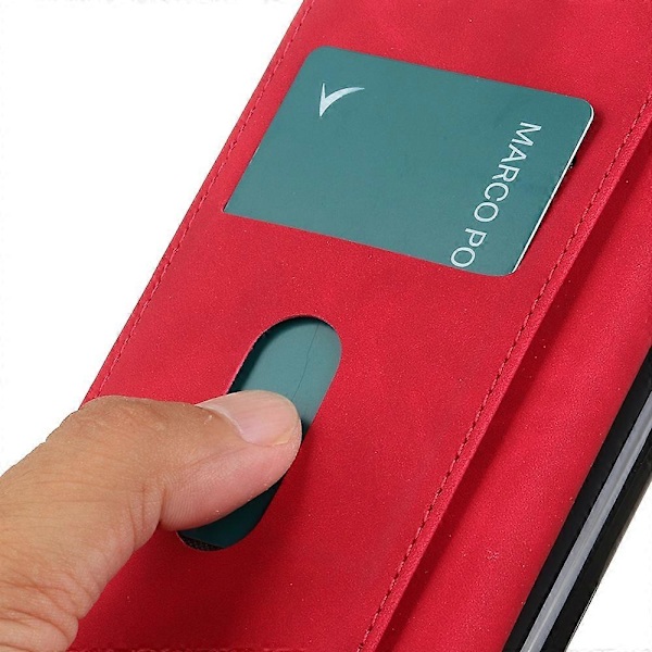 KHAZNEH Til Oppo A78 4G Anti-Ridse Shell Wallet Telefon Cover Retro Tekstur PU Læder Stand Case Multicolor Style C