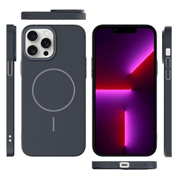 Skal för iPhone 13 Pro Max Kompatibelt med MagSafe Slim PC Baksida Multicolor Dark Grey