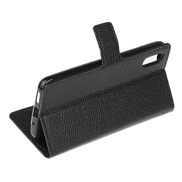 Litchi Tekstur Tegnebog Stand Læder Cover til Samsung Galaxy Xcover 5