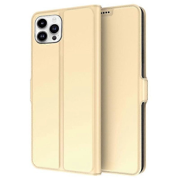 Beskyttelsescover til iPhone 15 Plus PU Læder Stand Kort Slot Telefon Cover Multicolor Style B