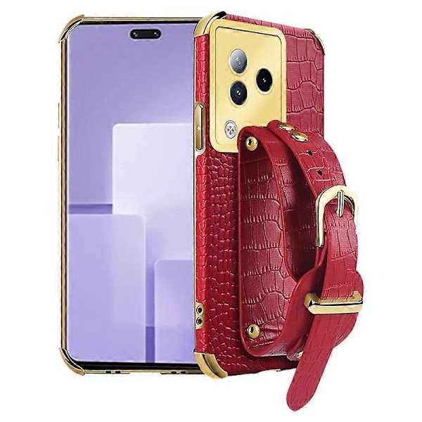 Skal för Xiaomi Civi 3 5G 6D Elektroplätering Armband PU Läder+TPU Skydd Multicolor Style B