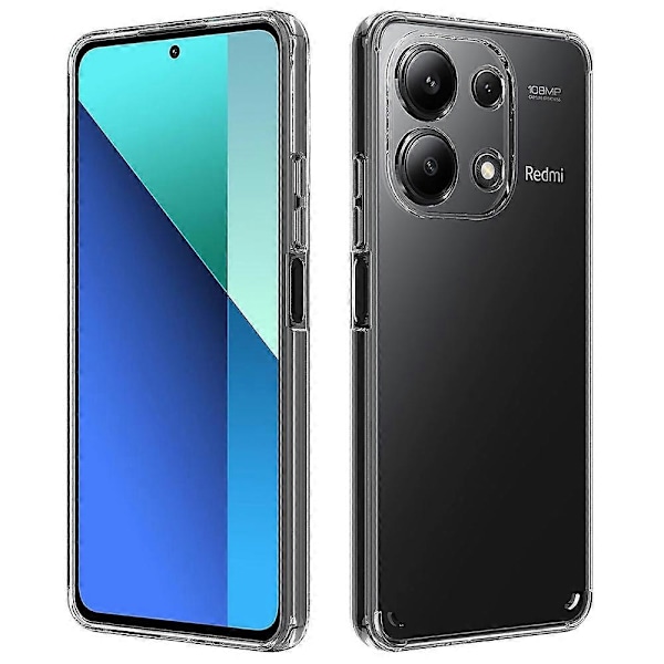 Skal för Xiaomi Redmi Note 13 4G Reptåligt TPU+Akryl Genomskinligt Telefonskal