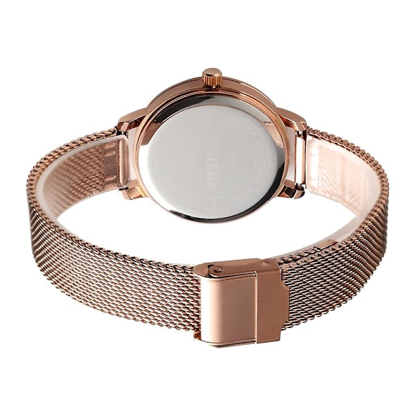 Skmei 1528 Simpel Mode Dameur Casual Net Skala Silvery