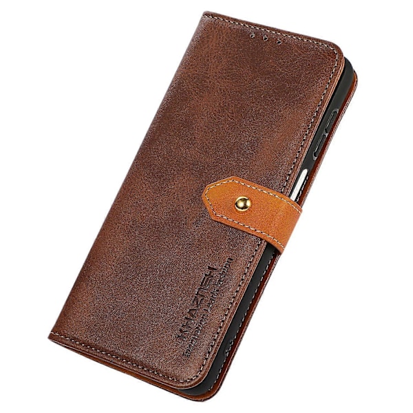 KHAZNEH För Xiaomi Redmi Note 12 4G PU Läder Kohud Textur Telefonfodral Plånboksställ Telefonskydd Multicolor Style D