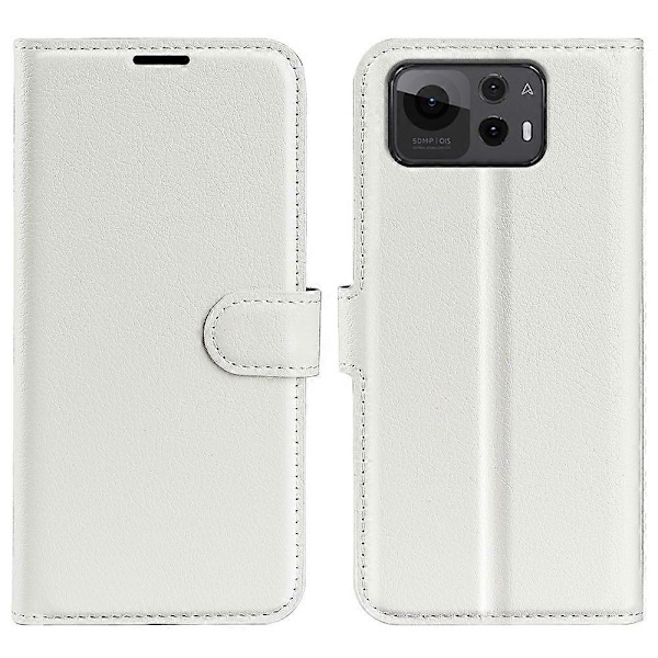 Til Asus Zenfone 12 Ultra 5G Etui Litchi Tekstur Stødsikkert Læder Wallet Telefon Cover Multicolor White