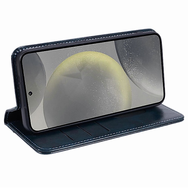 SUTENI PU Læder Cover til Samsung Galaxy S24+ Anti-Drop Stand Wallet Telefon Cover Multicolor Style B